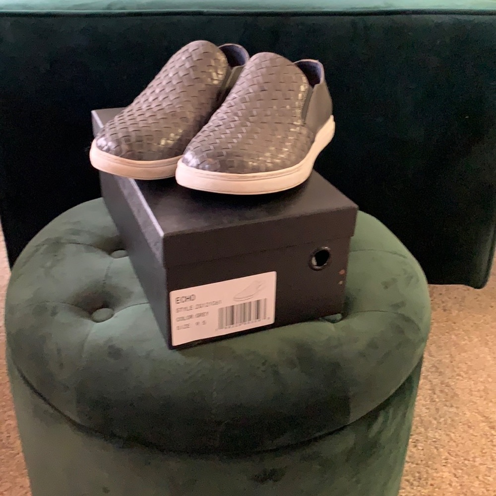 Zanzara Grey Slip-On Dress Shoes